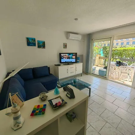 Charmant T2 Climatise Avec Terrasse, Piscine, Tennis Et Parking, Proche Plage Et Wi-fi Inclus - Fr-1-607-166 * 아그