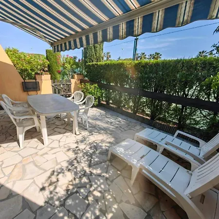 Charmant T2 Climatise Avec Terrasse, Piscine, Tennis Et Parking, Proche Plage Et Wi-fi Inclus - Fr-1-607-166 아파트 아그